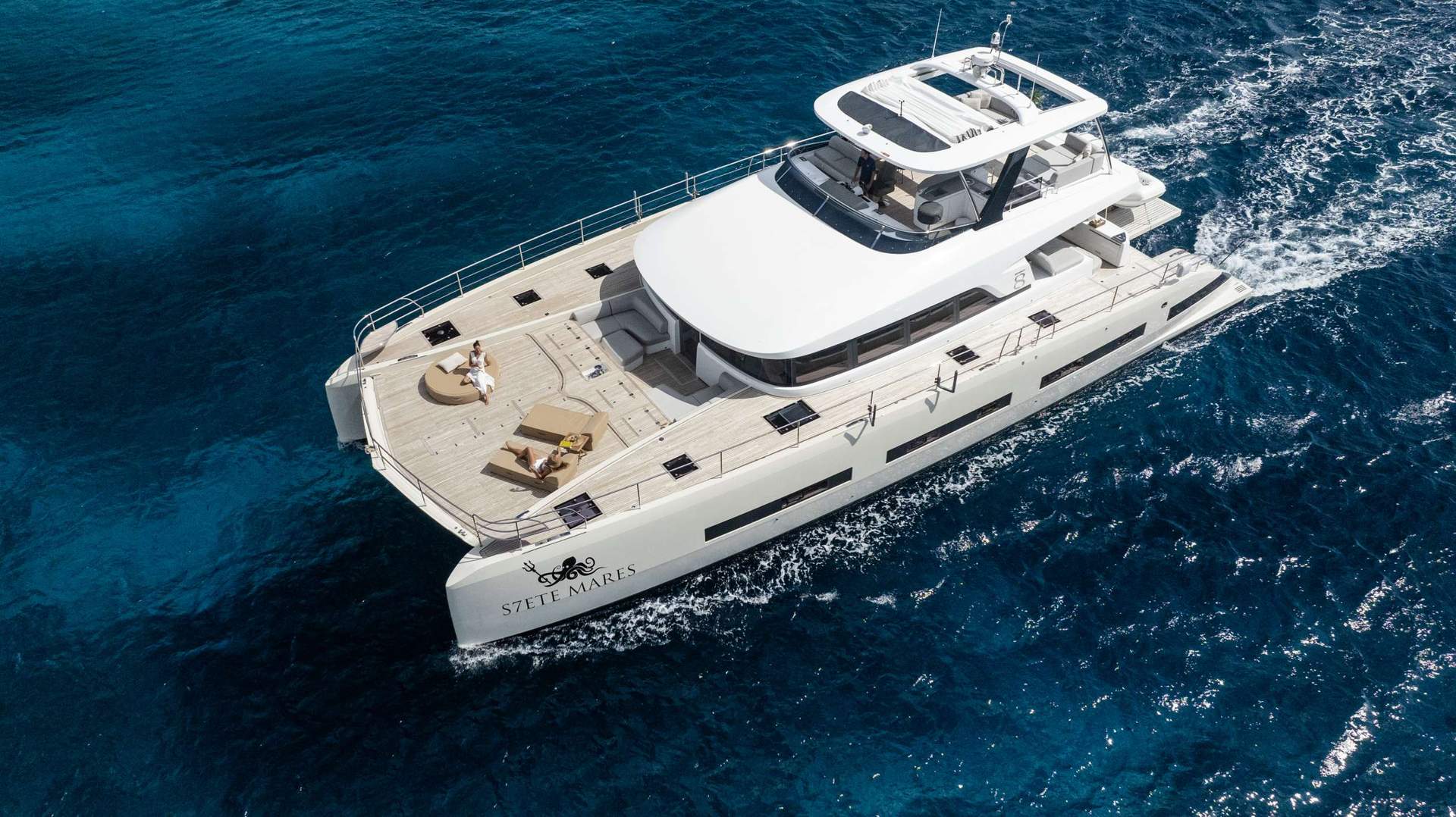 An Ischia day — anchored offshore, the spa morning ashore an option, the swim platform open the rest of the time.