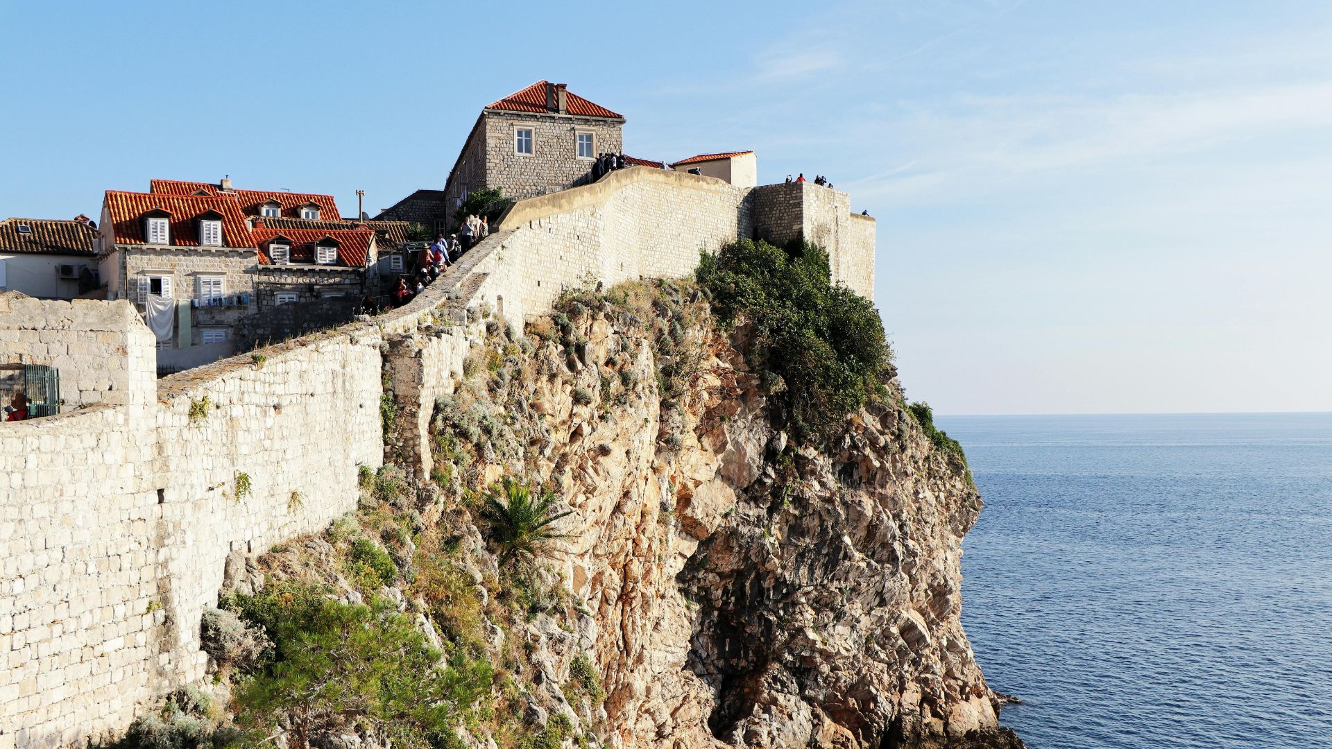 Dubrovnik's UNESCO old city walls above the Adriatic—the final landfall of the week.