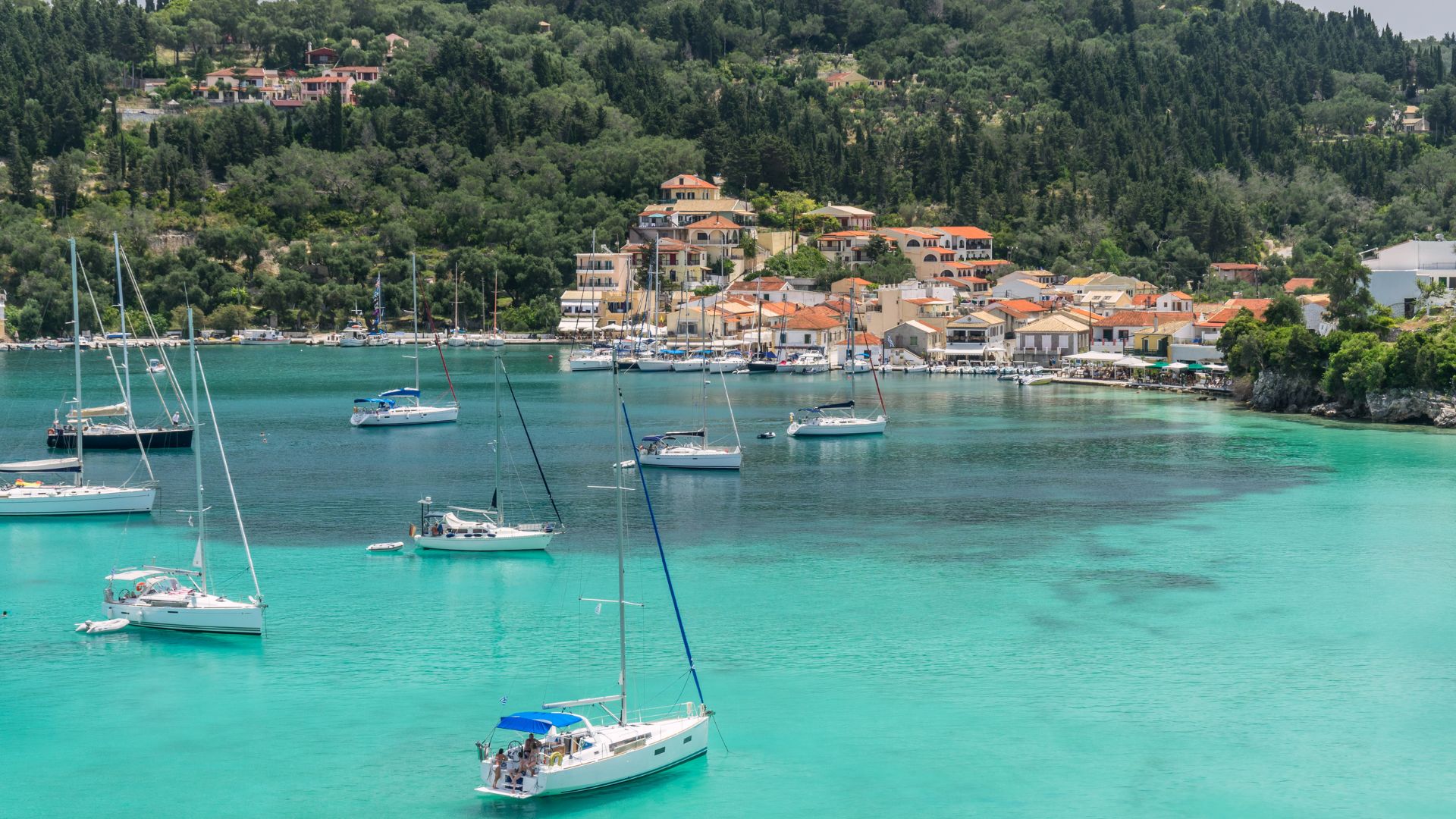 Lakka Bay, Paxos — protected circular anchorage in the Ionian