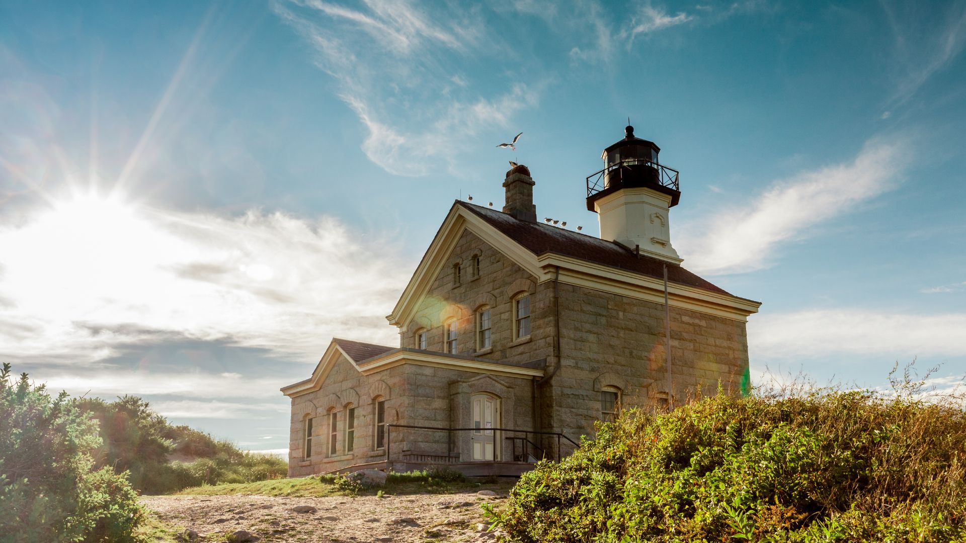 The quiet end of the Great Salt Pond. Nearly half of Block Island is protected conservation land.