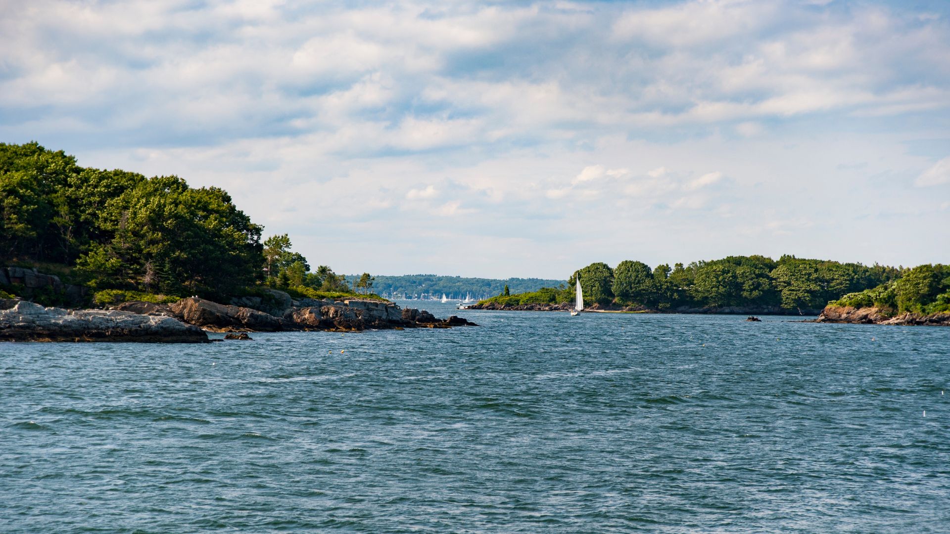 The Calendar Islands of Casco Bay — the mapmakers claimed one for every day of the year. The real count is about two hundred.