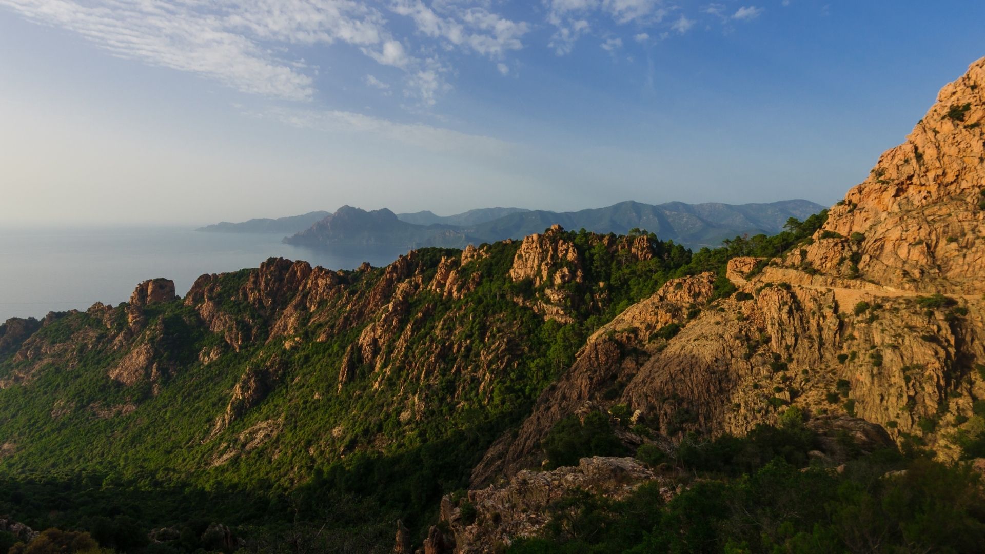 The Calanques de Piana — UNESCO red-rock cliffs on the southern entrance to the Gulf of Porto.