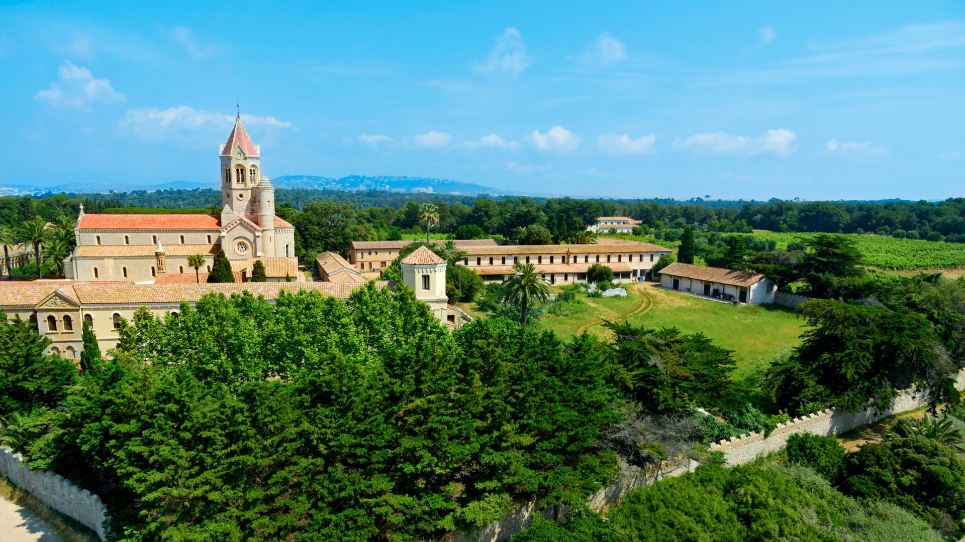 The Lerins Islands sit off Cannes — Saint-Honorat holds an active Cistercian abbey (the monks make their own wine), Sainte-Marguerite is larger and shadier with hiking trails.