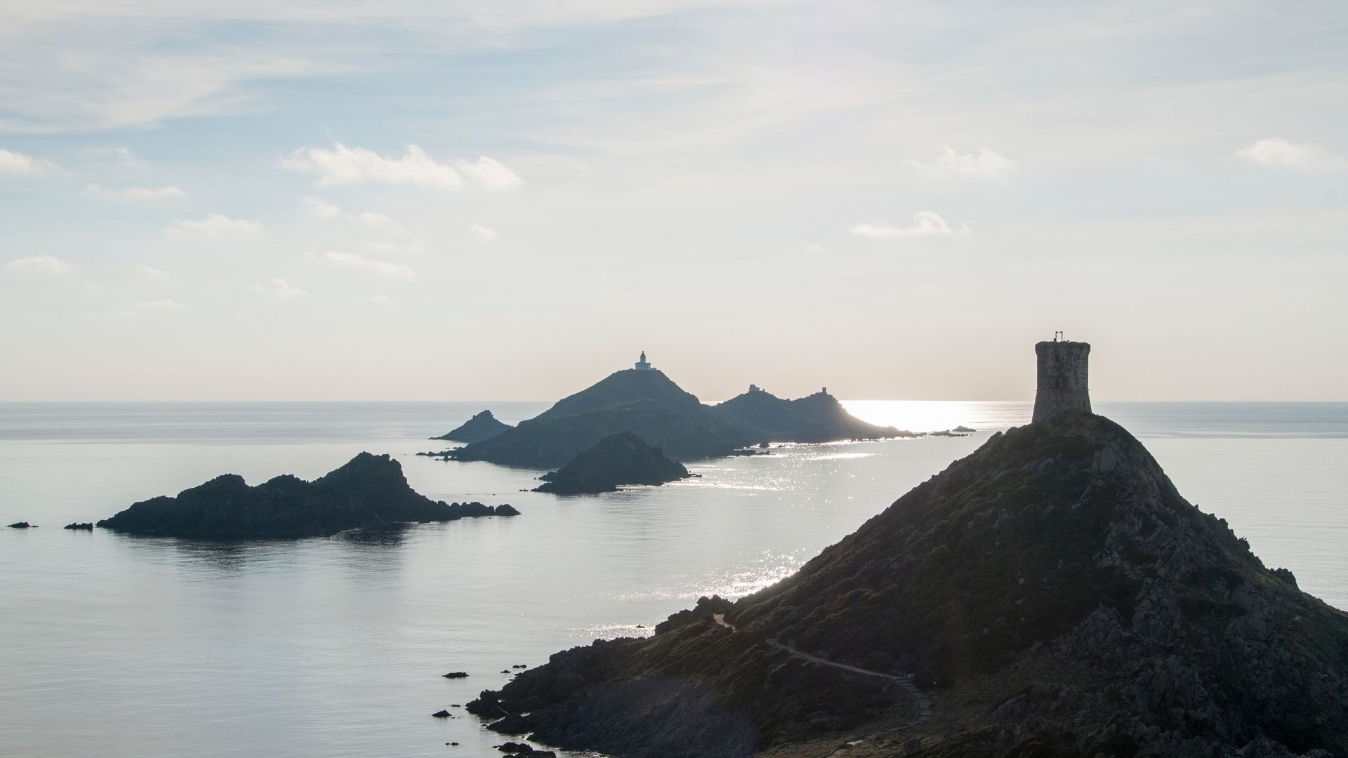 Les Sanguinaires — "the bloody ones" — sit at the mouth of the Gulf of Ajaccio and turn deep red at sunset, the source of the name.