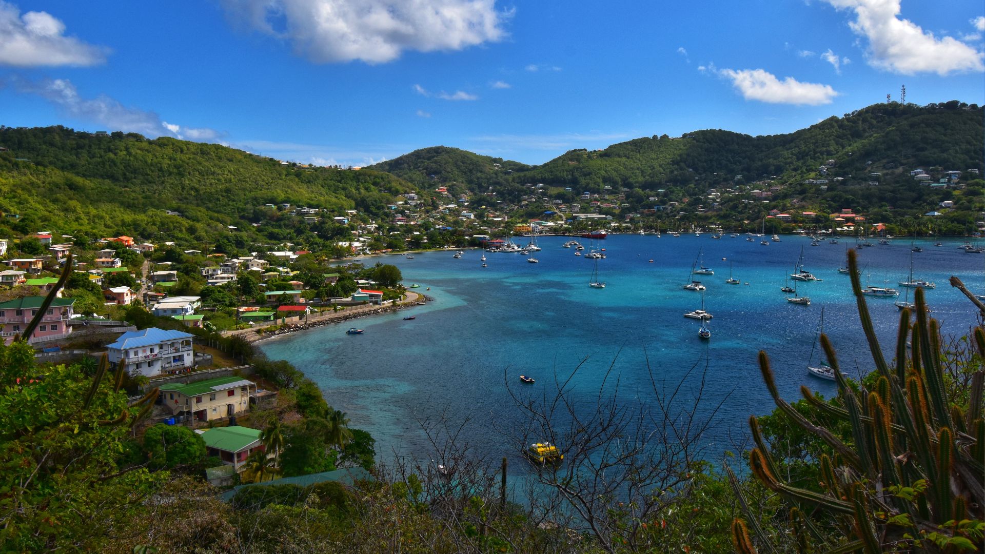 Admiralty Bay, Bequia — yachts at anchor off Port Elizabeth