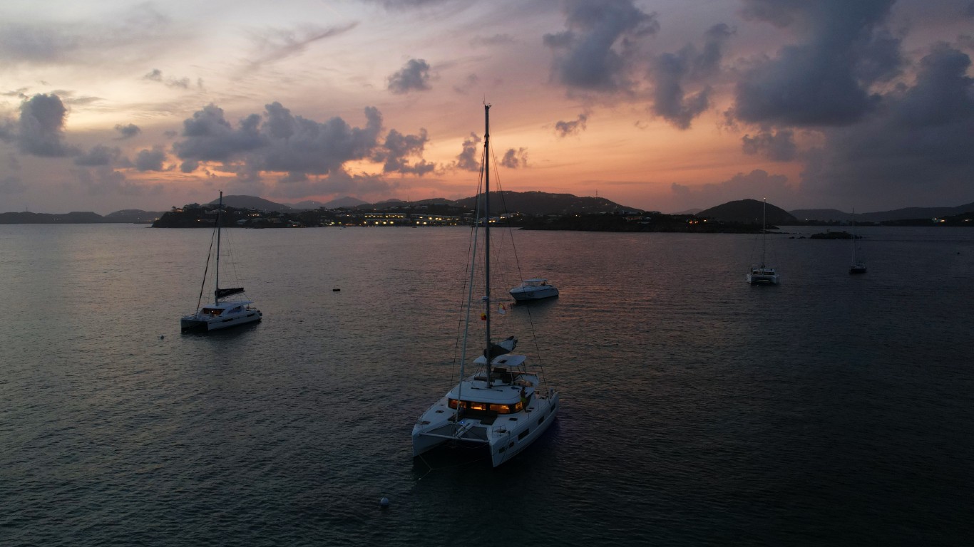 Little Harbour offers a unique experience to anchor close to shore.