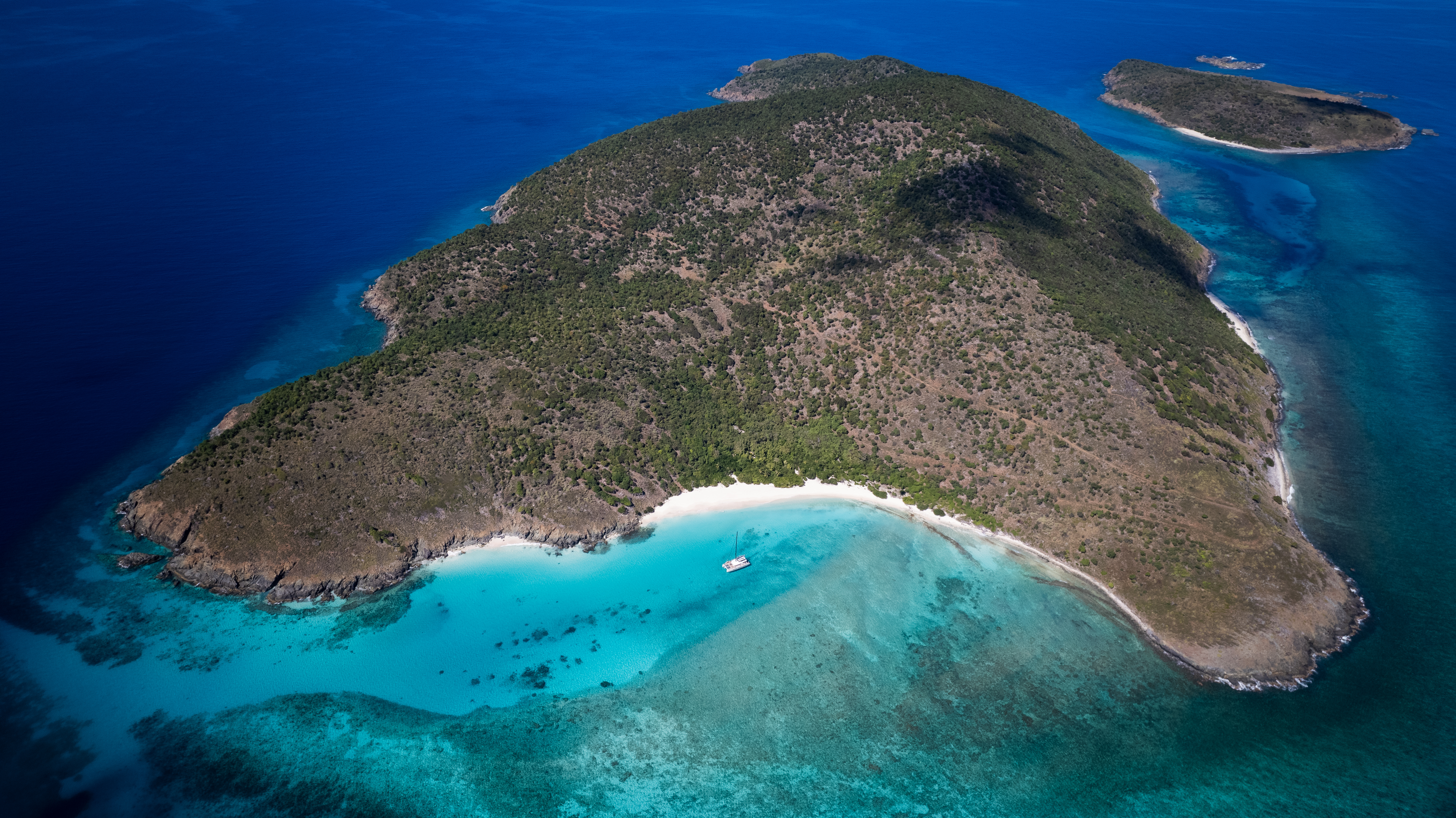 Sandy Spit near Jost Van Dyke is a picture-perfect islet for beach games and lounging.