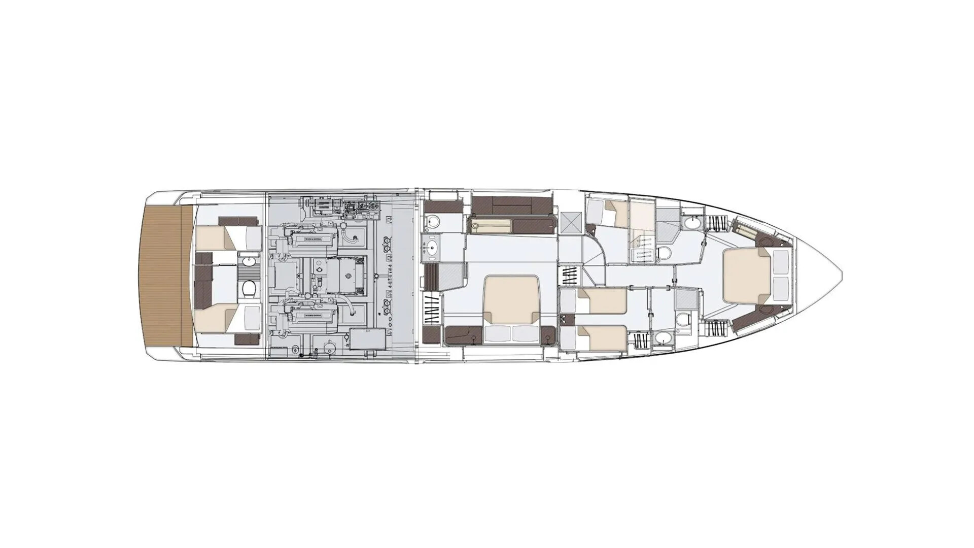 Deck plan and layout for Donna