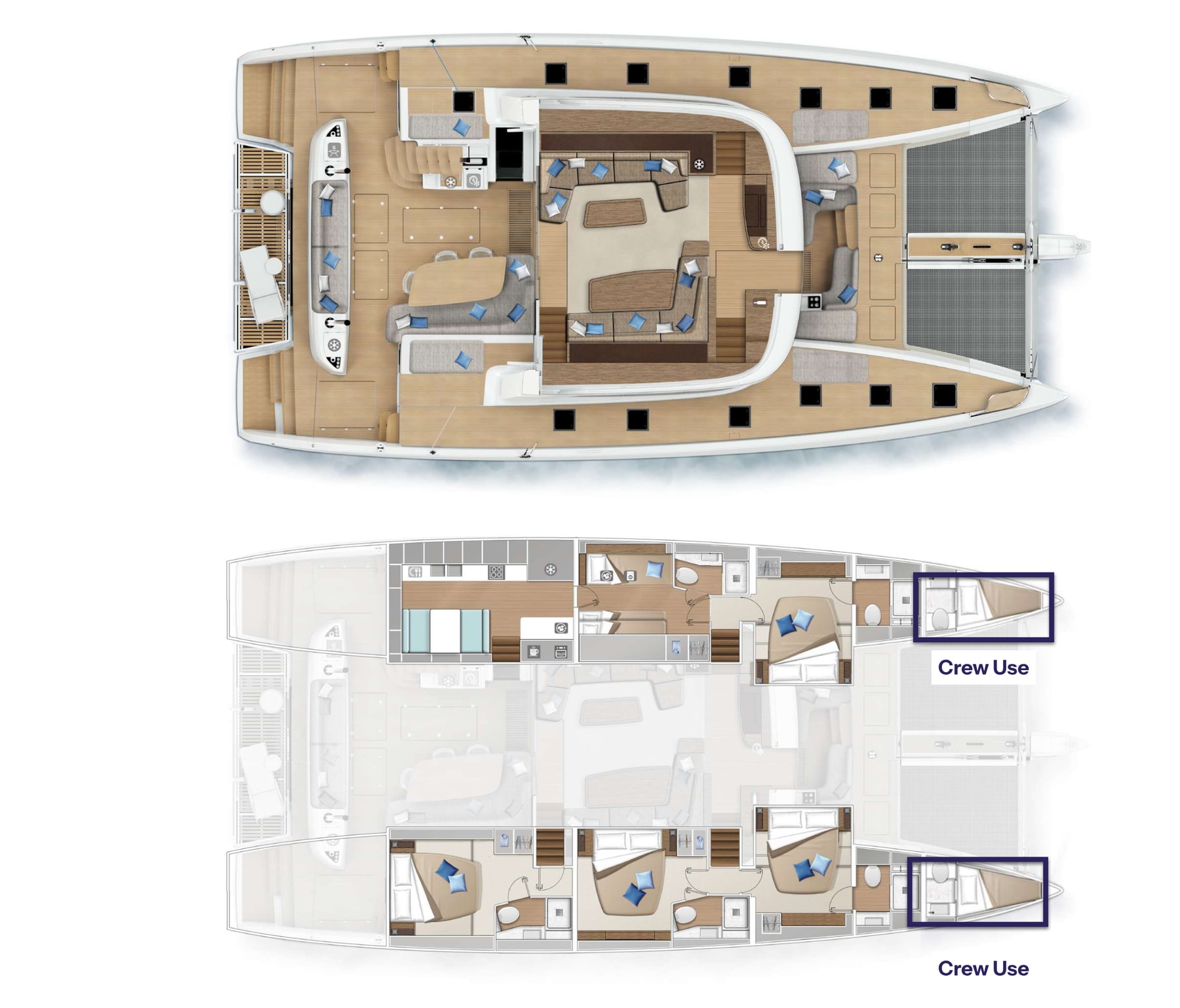 Deck plan and layout for Gloria