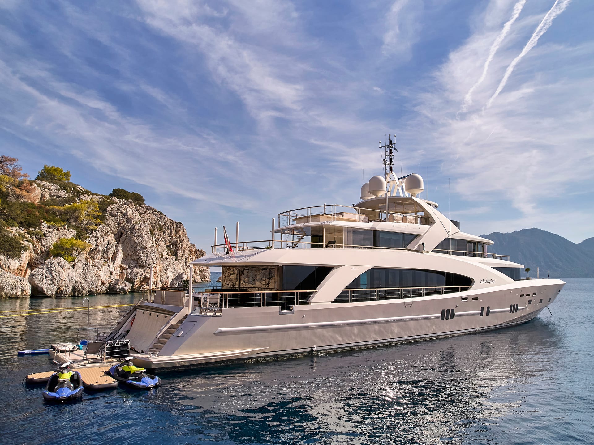 La Pellegrina 1, a 2012  available for charter.