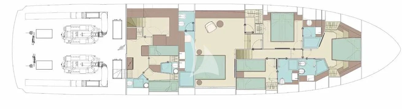 Deck plan and layout for Montenapo