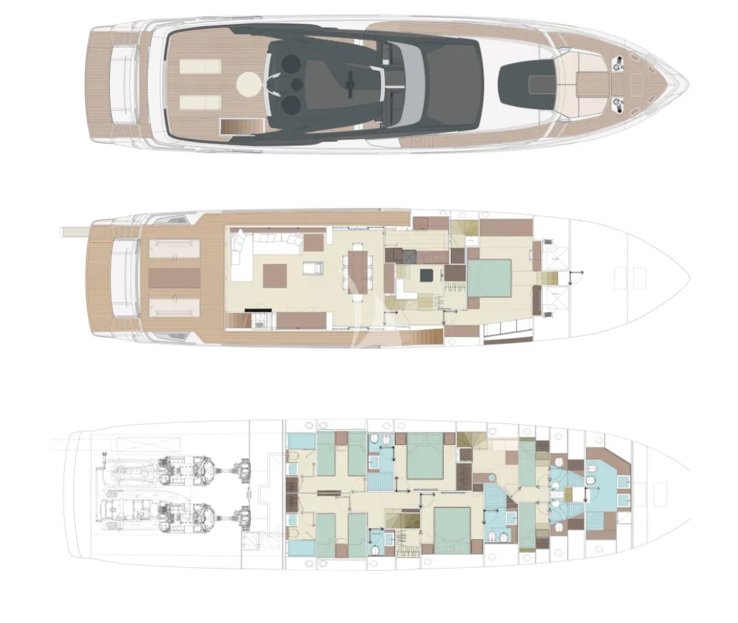 Deck plan and layout for Mr Charlie