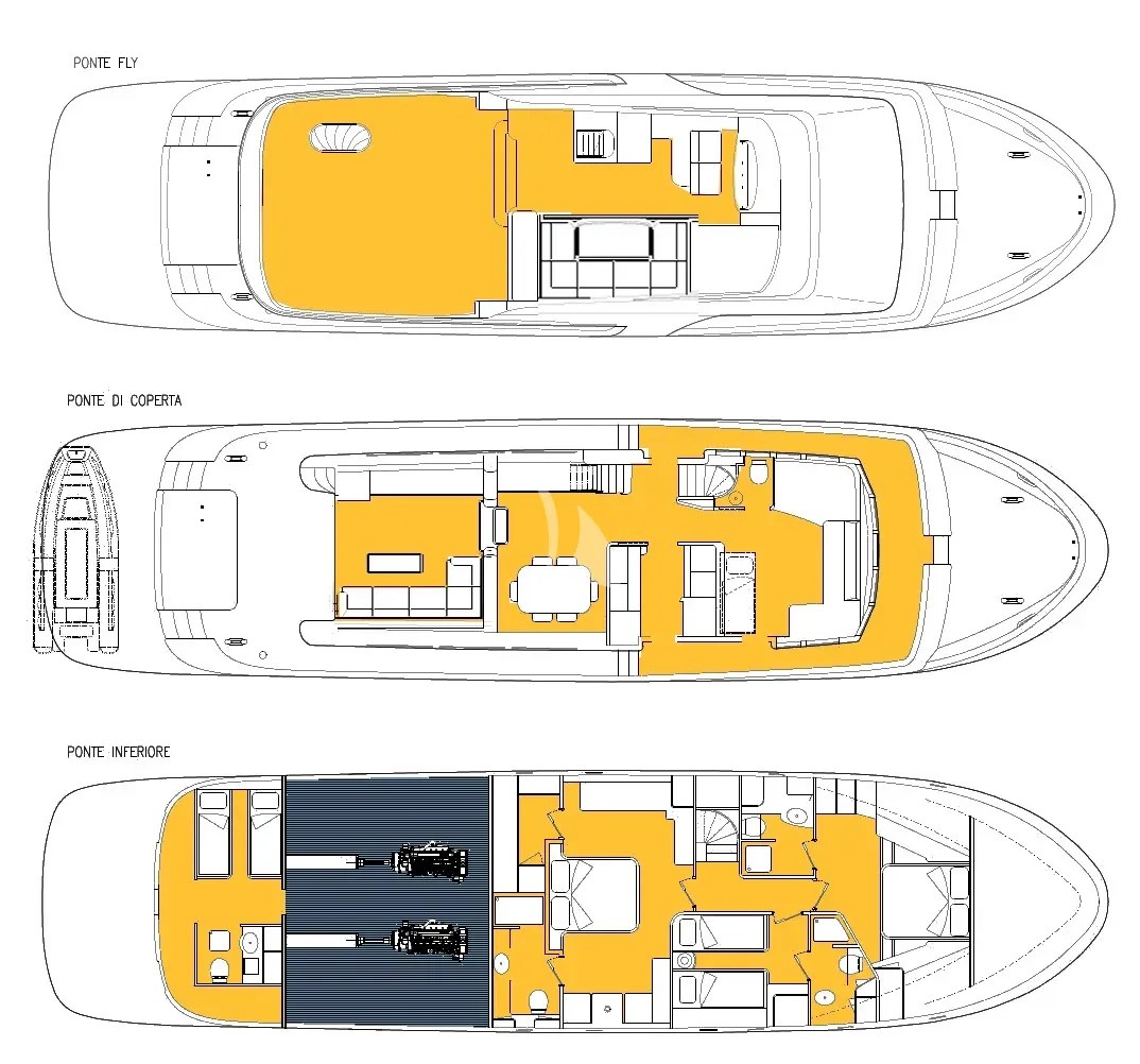 Deck plan and layout for My Way