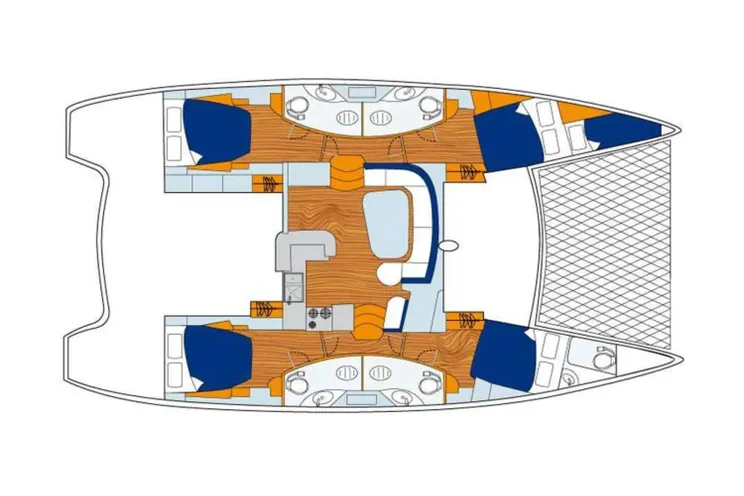 Deck plan and layout for Sara