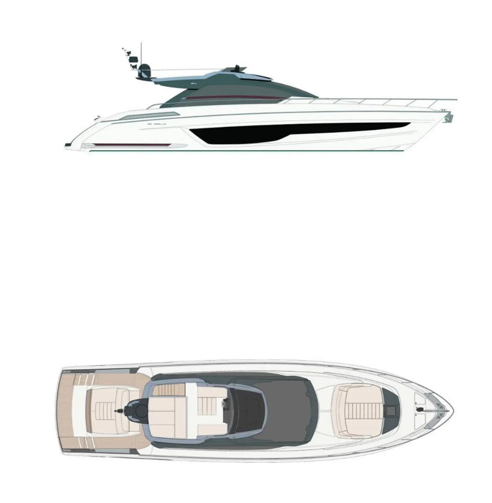 Deck plan and layout for Sedici