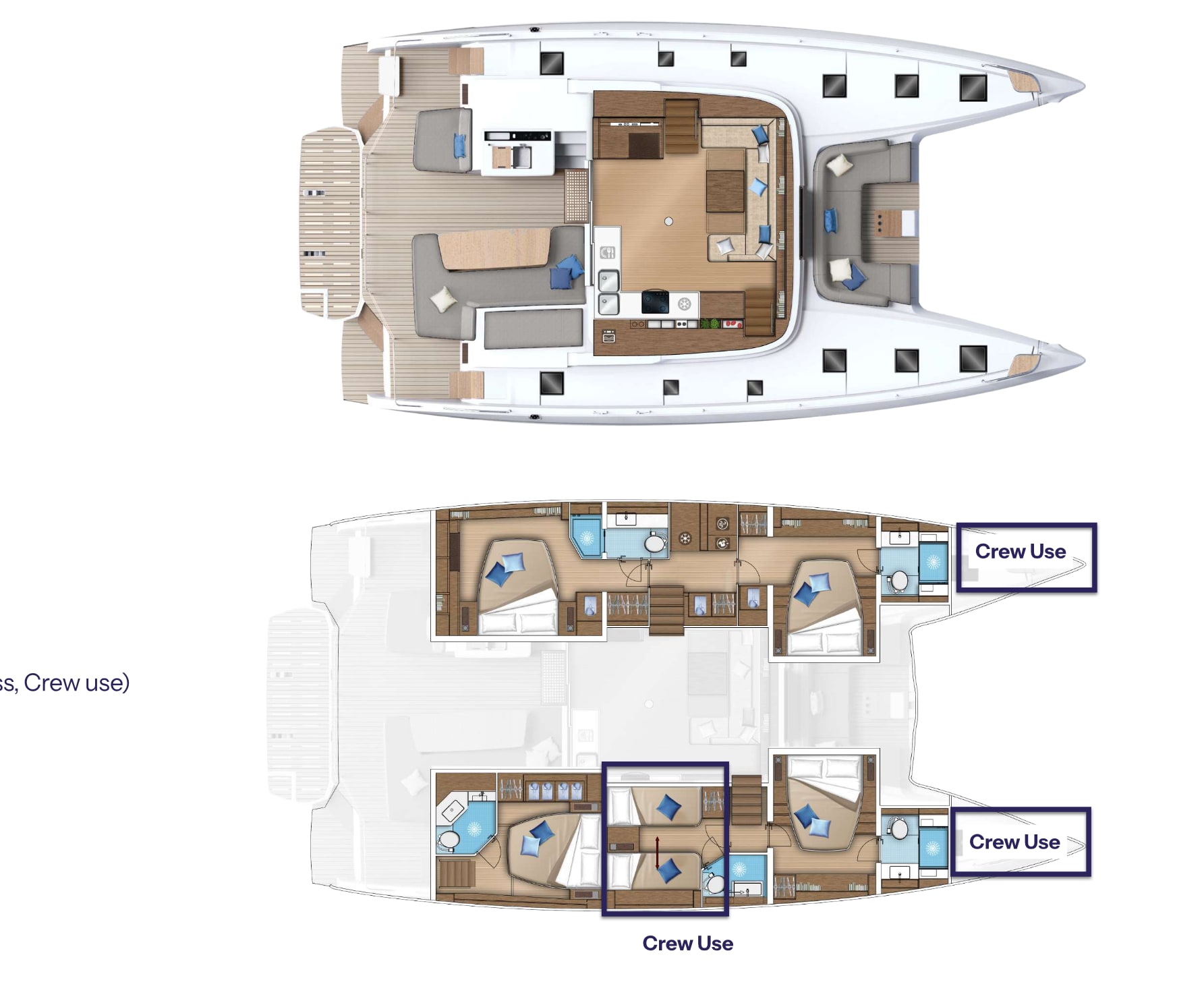 Deck plan and layout for Strafico
