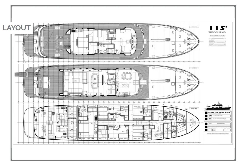 Deck plan and layout for Tananai