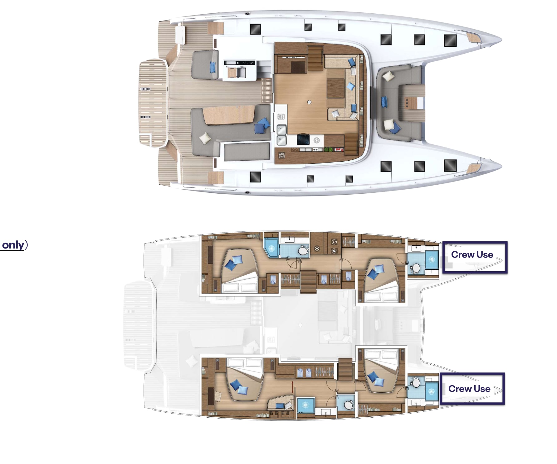 Deck plan and layout for Vega