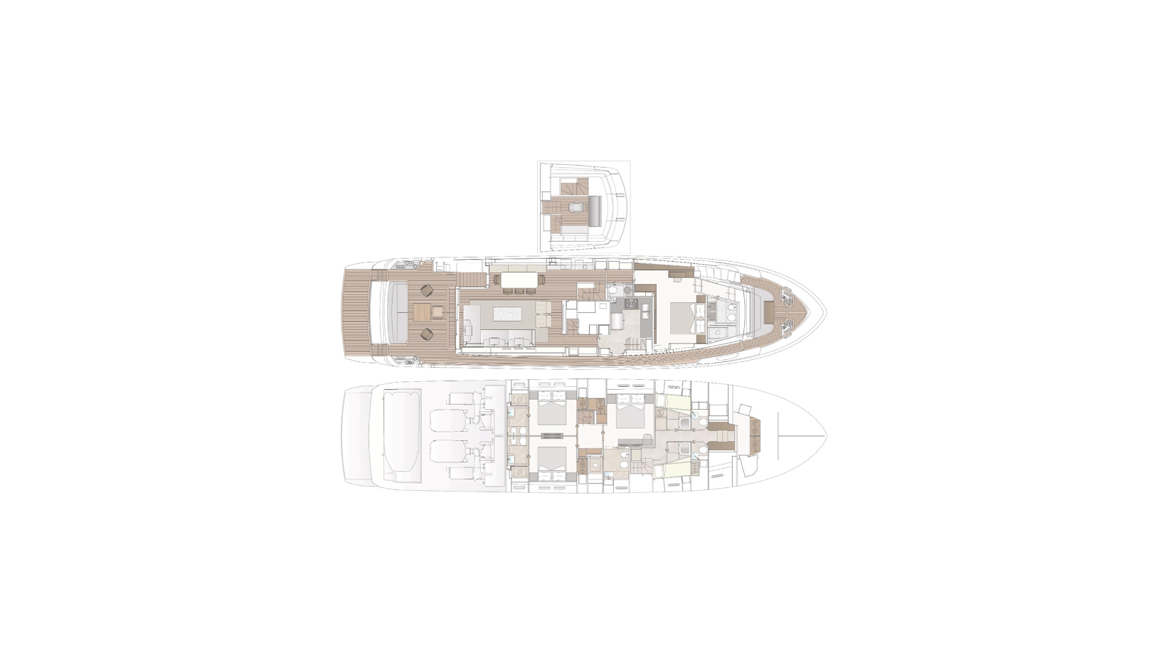 Deck plan and layout for Zatara II
